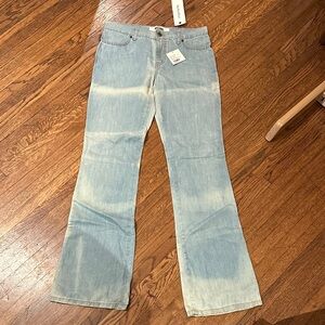 Vintage Moschino NWT Light Blue Flared Women Jeans, size 28